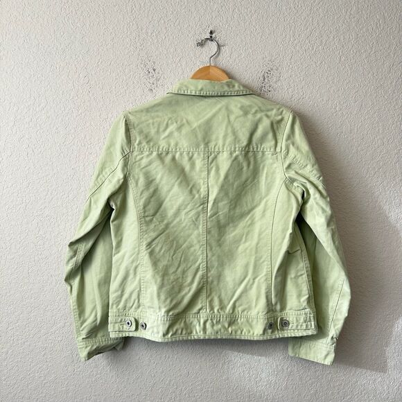 DRI DUCK FOR HER Briar Jacket Green Shacket Cotton Canvas Overshirt - Picture 2 of 14